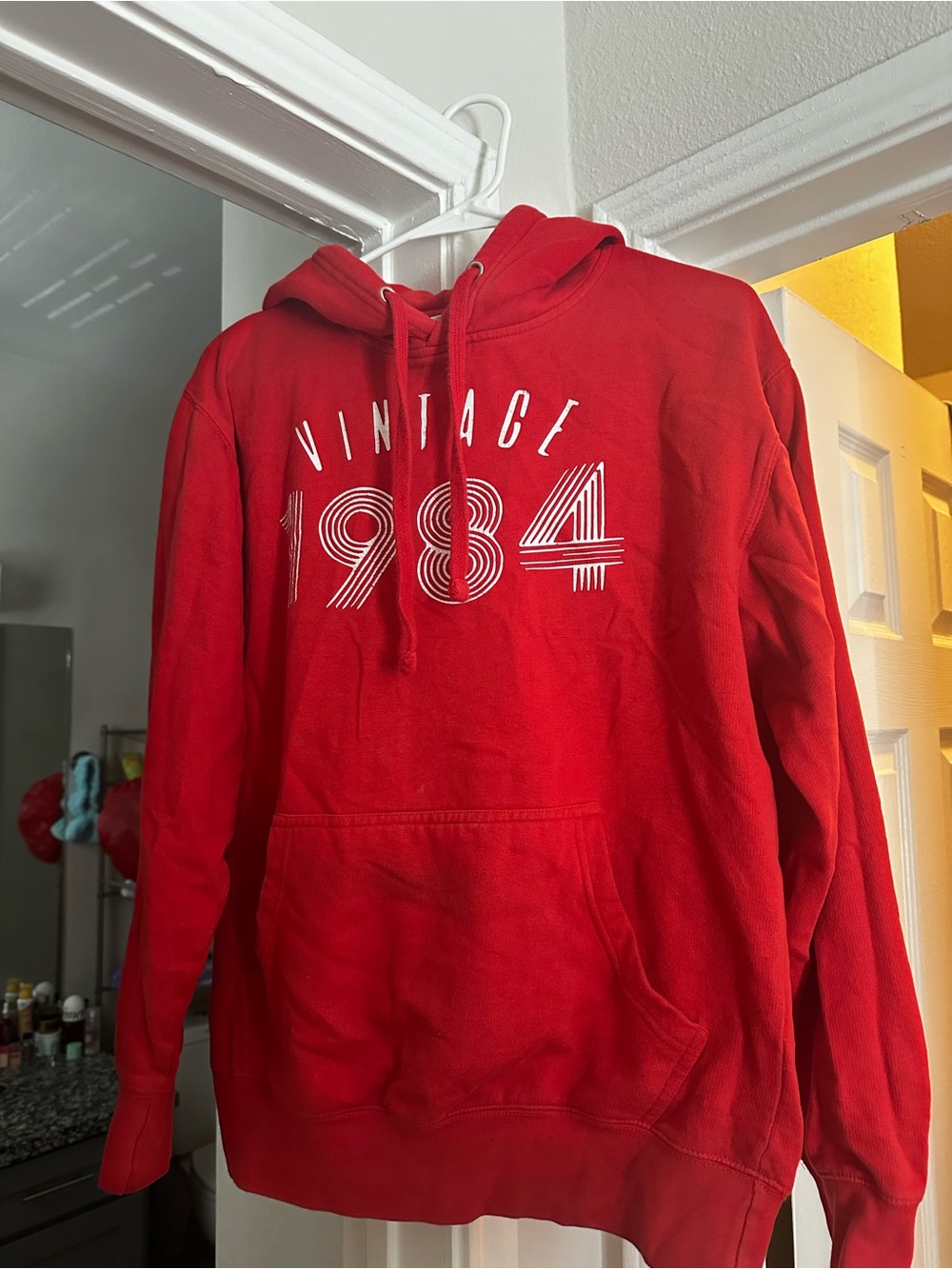 Blanks Red 'Vintage 1984' Pullover Hoodie